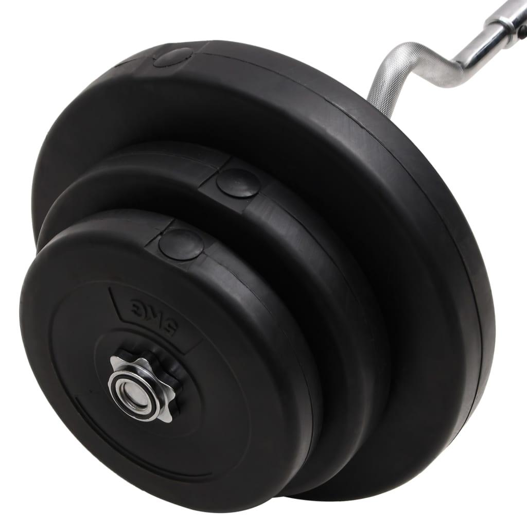 Curl Barbell With Plates