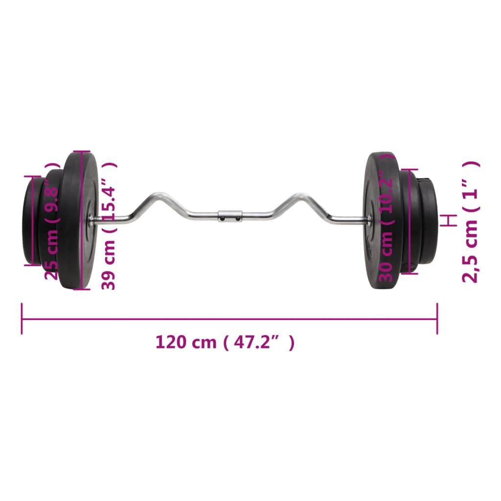 Curl Barbell With Plates