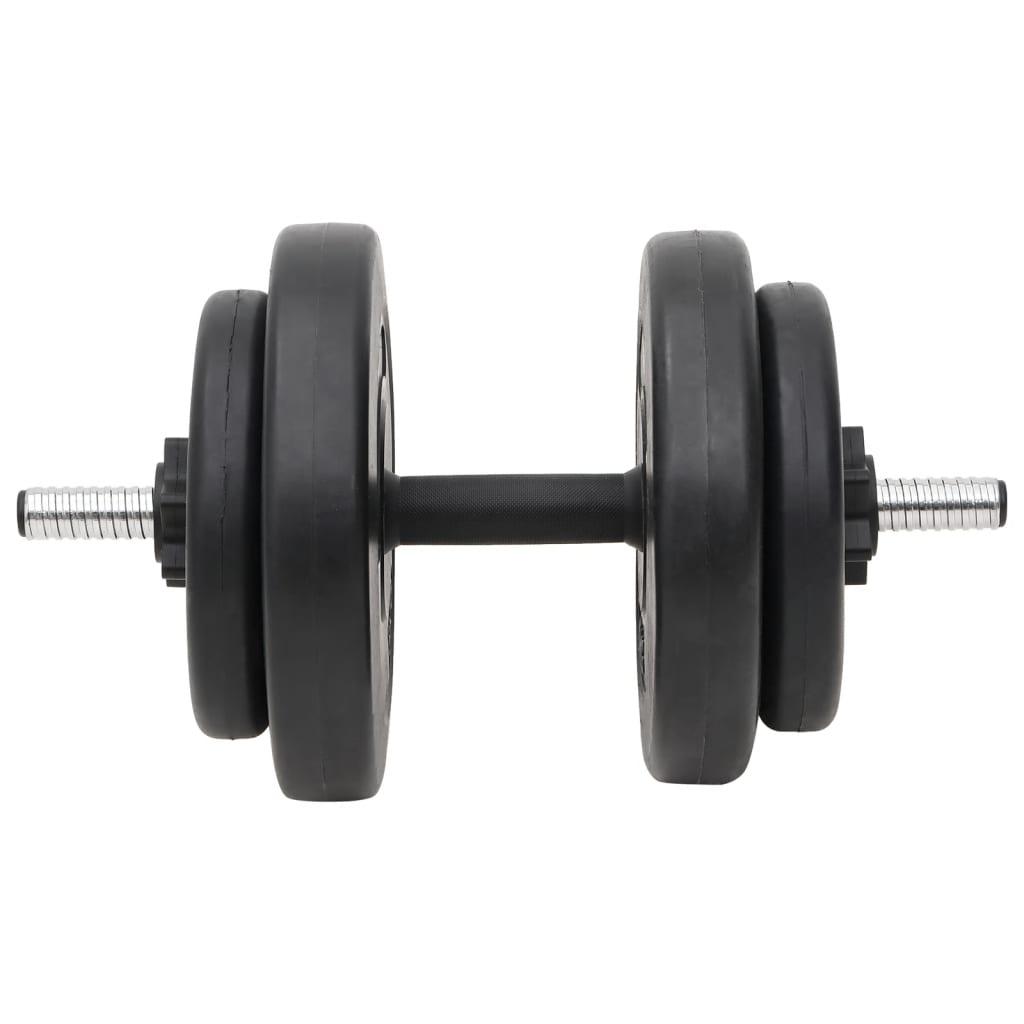 Curl Barbell And Dumbbell With Plates