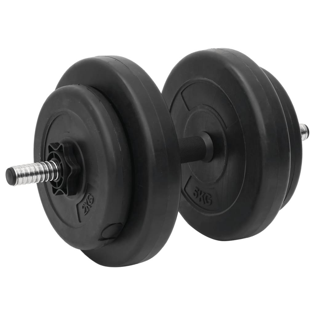 Curl Barbell And Dumbbell With Plates