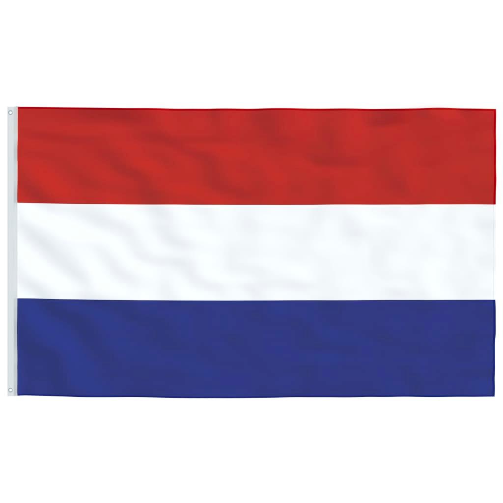 Netherlands Flag And Pole 6.23 M Aluminium