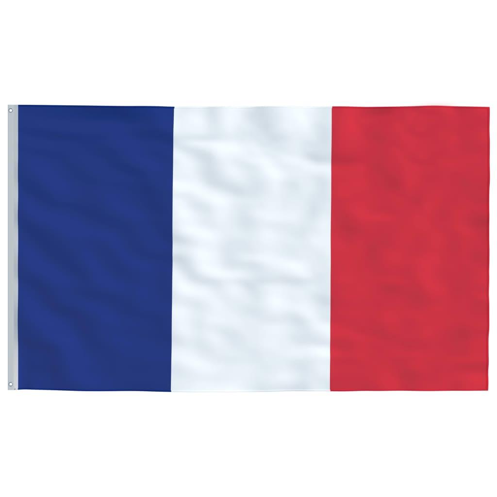 France Flag And Pole 6.23 M Aluminium