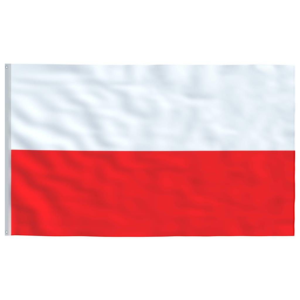 Poland Flag And Pole 6.23 M Aluminium