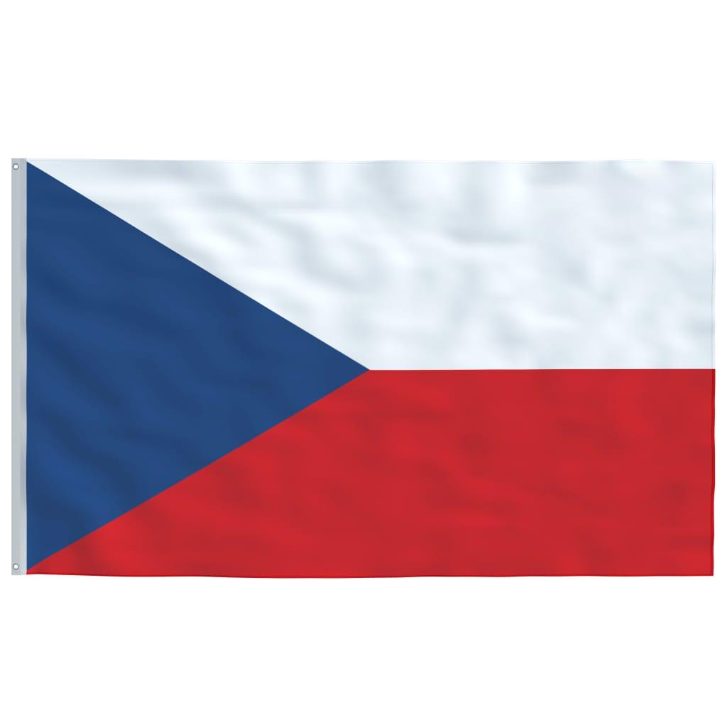 Czech Flag And Pole 6.23 M Aluminium