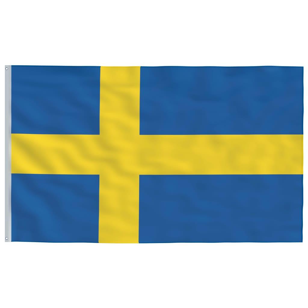 Sweden Flag And Pole 5.55 M Aluminium