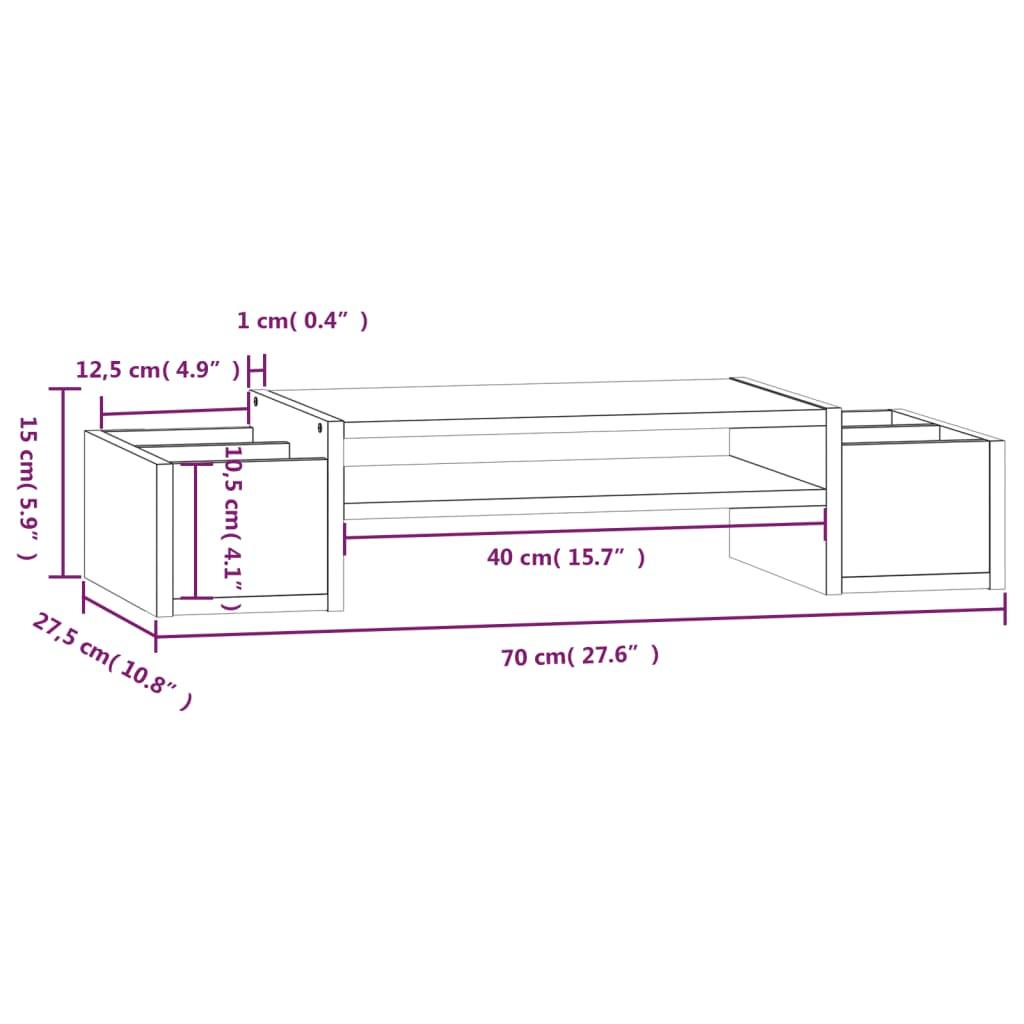 Monitor Stand Solid Wood Pine