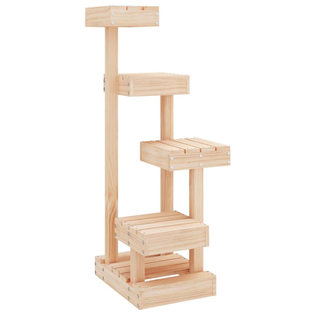 Cat Tree 45.5X49X103 Cm Solid Wood Pine