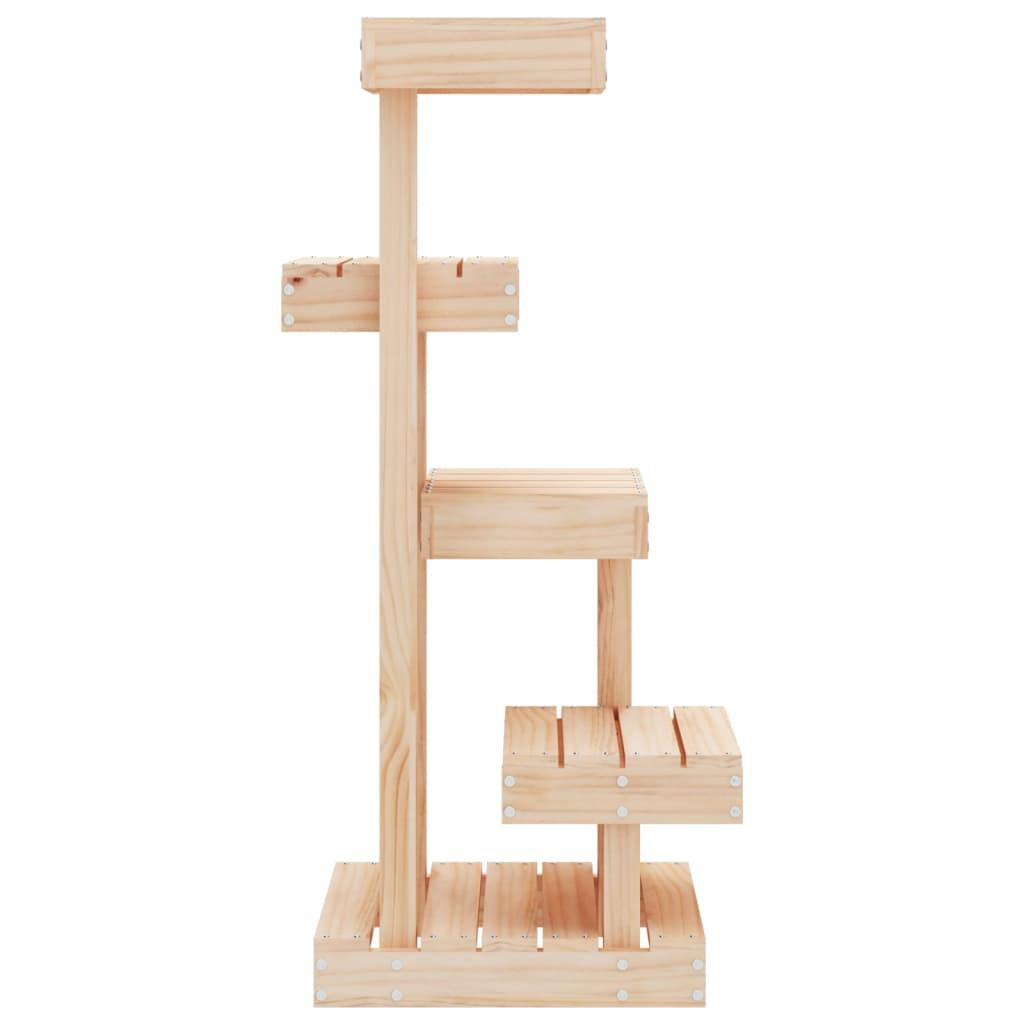 Cat Tree 45.5X49X103 Cm Solid Wood Pine