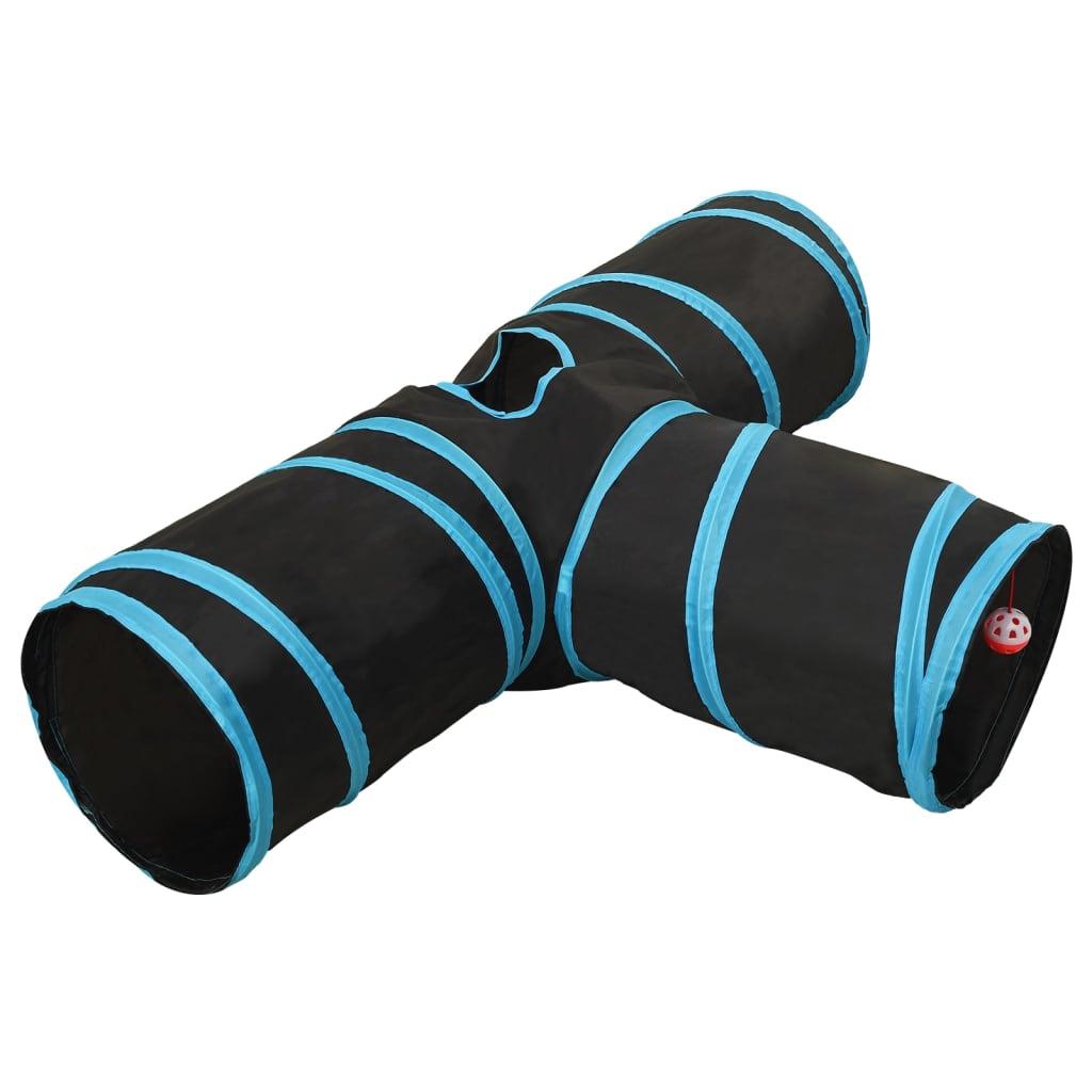 Cat Tunnel Black And Blue 90 Cm Polyester