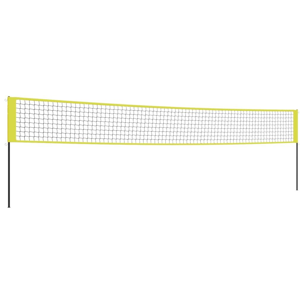 Volleyball Net Yellow And Black 823X244 Cm Pe Fabric