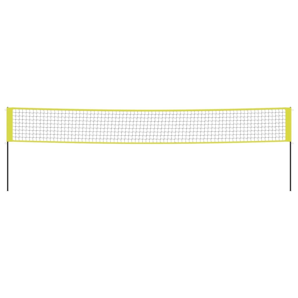 Volleyball Net Yellow And Black 823X244 Cm Pe Fabric