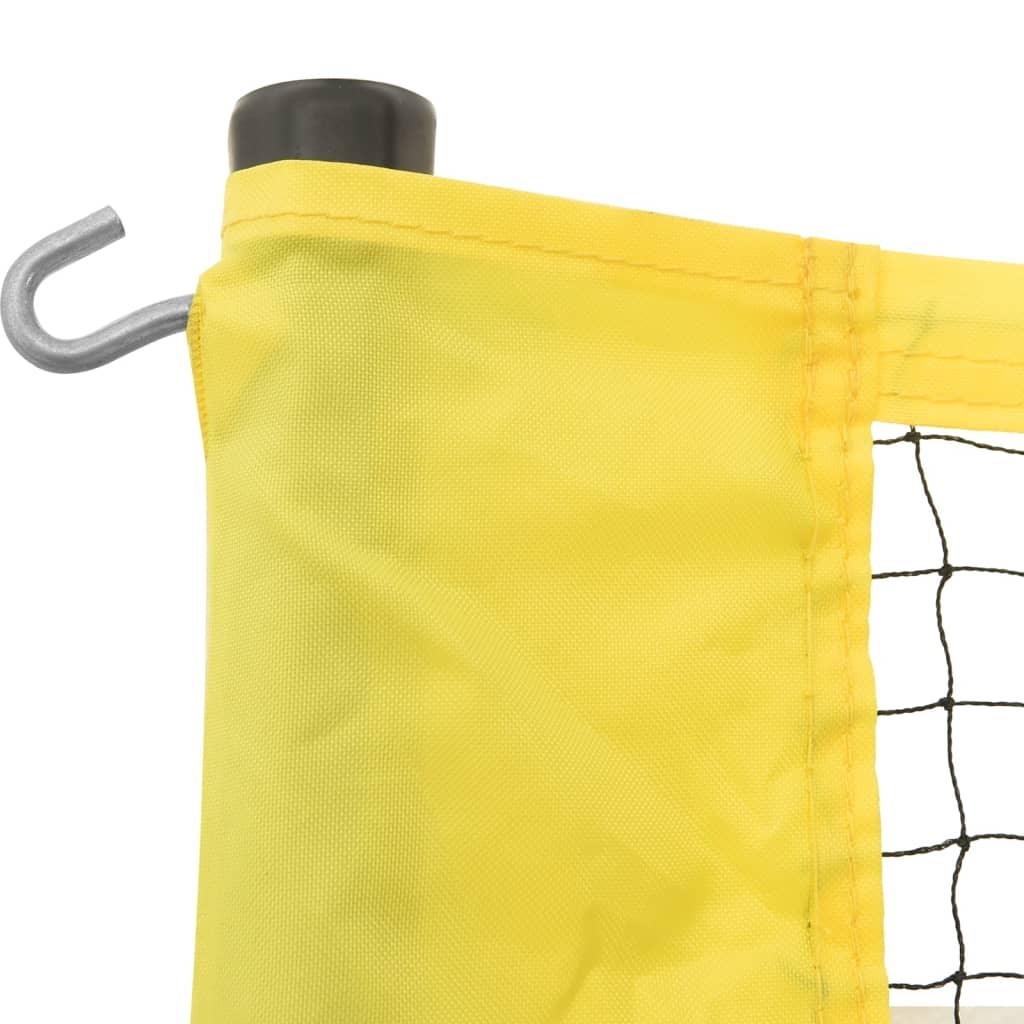 Volleyball Net Yellow And Black 823X244 Cm Pe Fabric