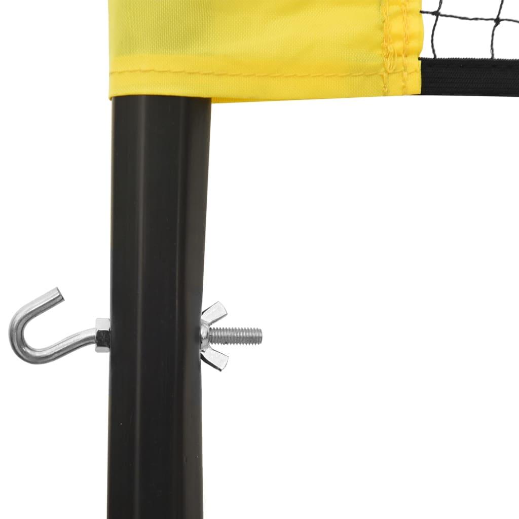 Volleyball Net Yellow And Black 823X244 Cm Pe Fabric