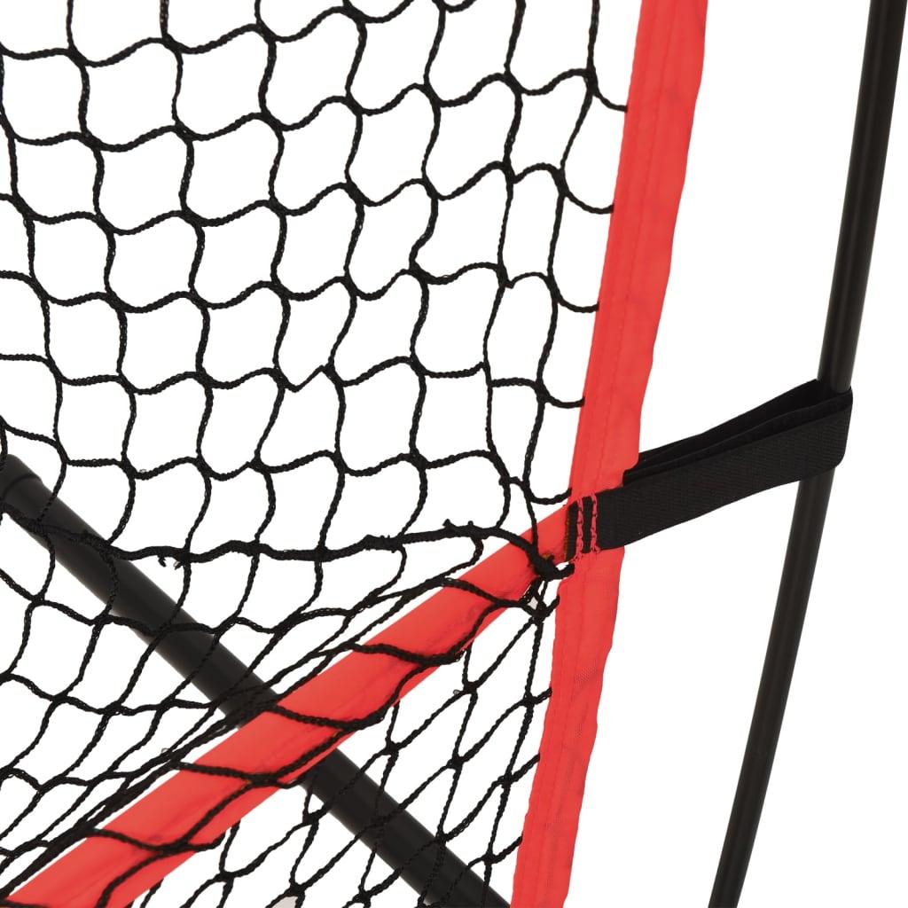 Portable Baseball Net Black And Red 215X107X216 Cm Polyester