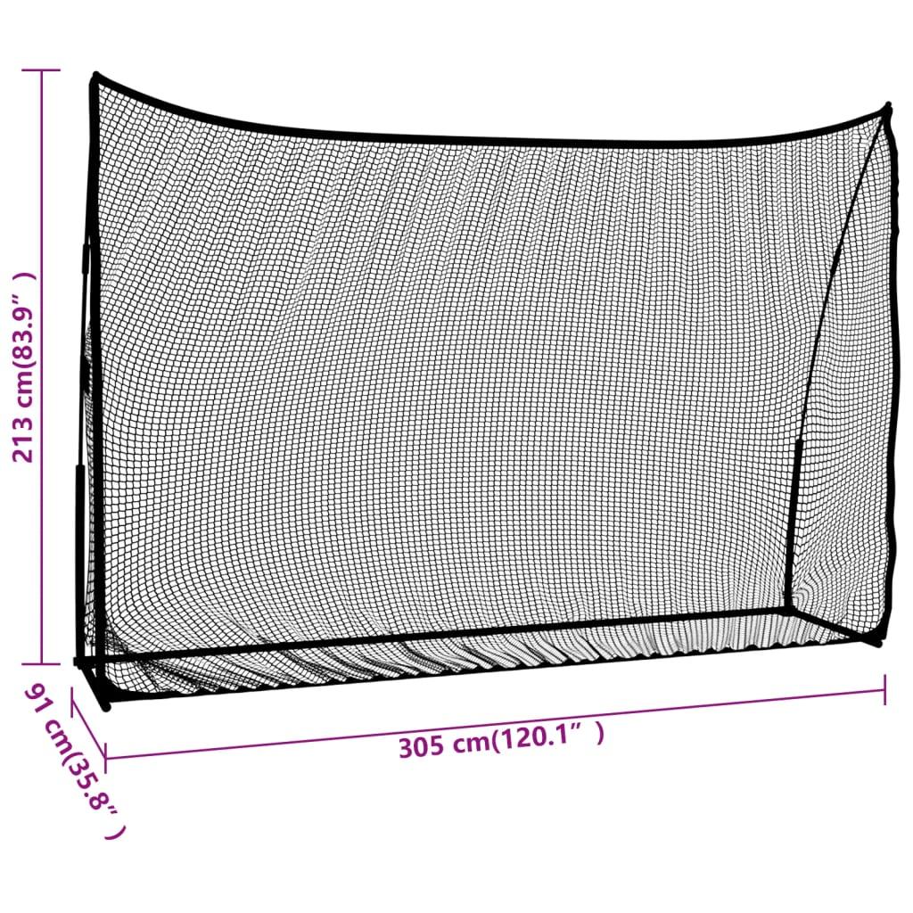 Golf Practice Net Black And Red 305X91X213 Cm Polyester