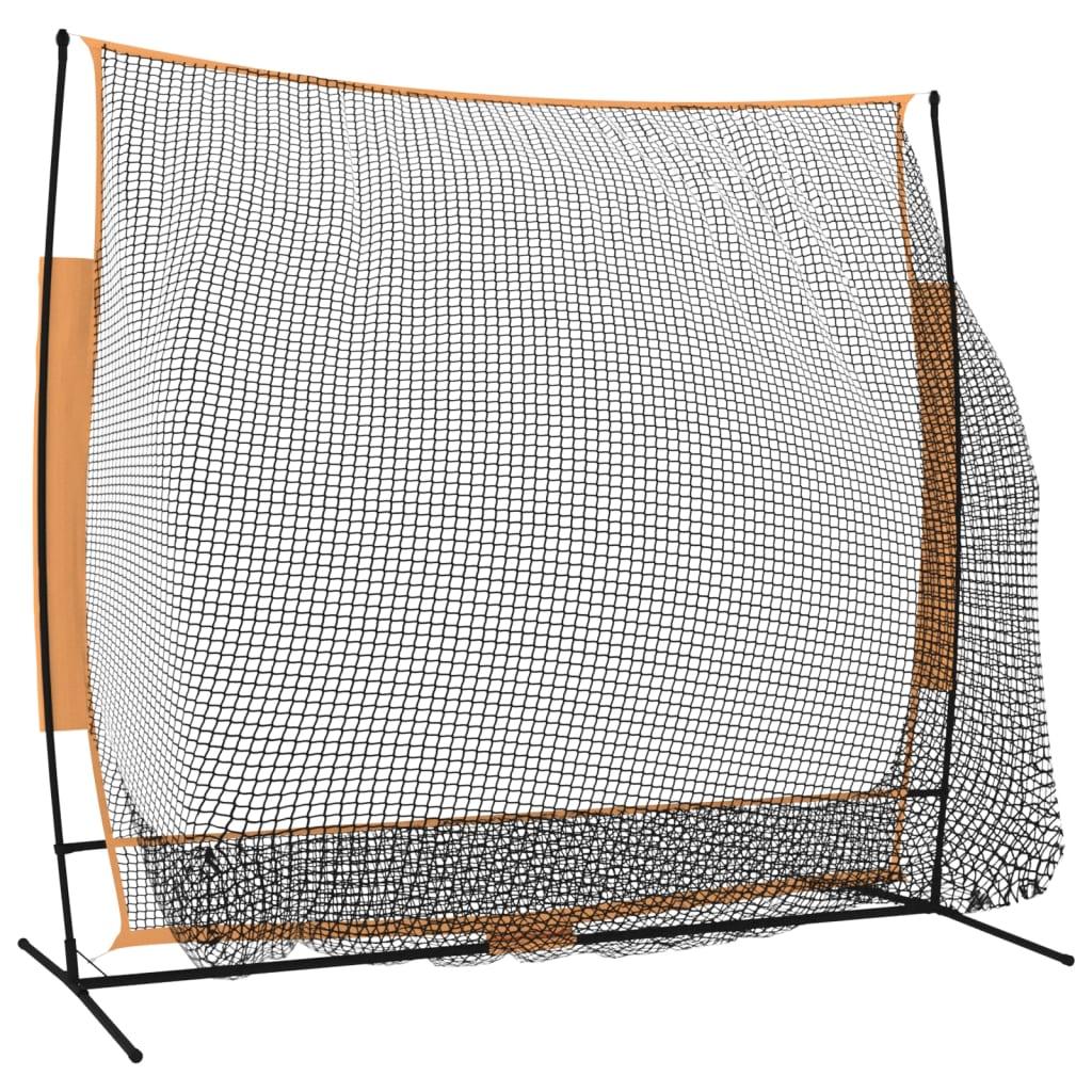 Golf Practice Net Black And Orange 215X107X216 Cm Polyester