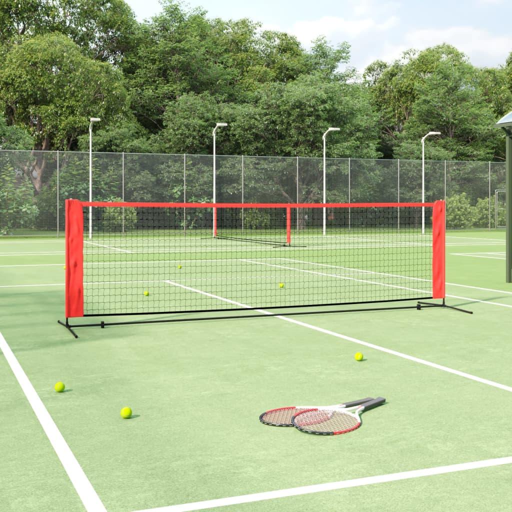 Tennis Net Black And Red Polyester