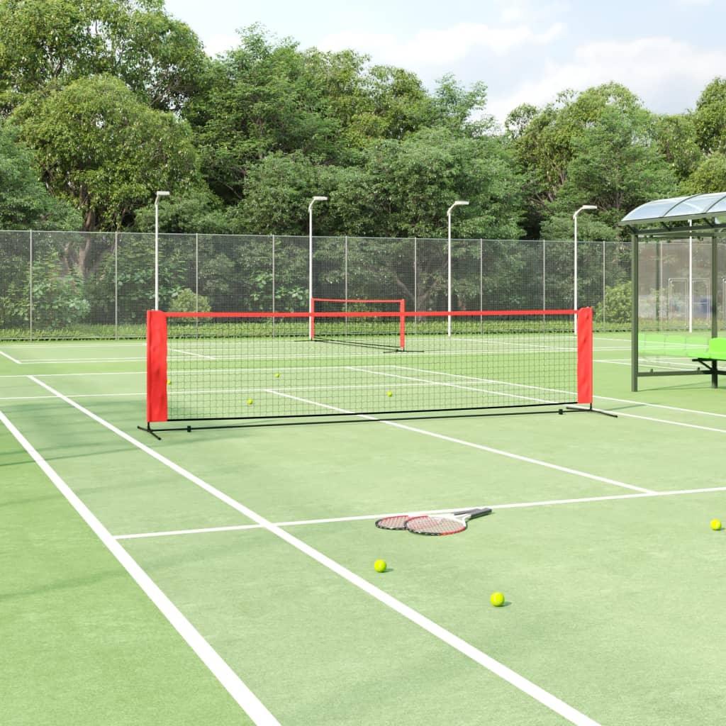 Tennis Net Black And Red Polyester