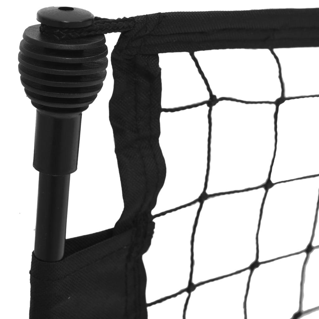 Football Rebounder Net Black And Yellow 183X85X120 Cm Polyester