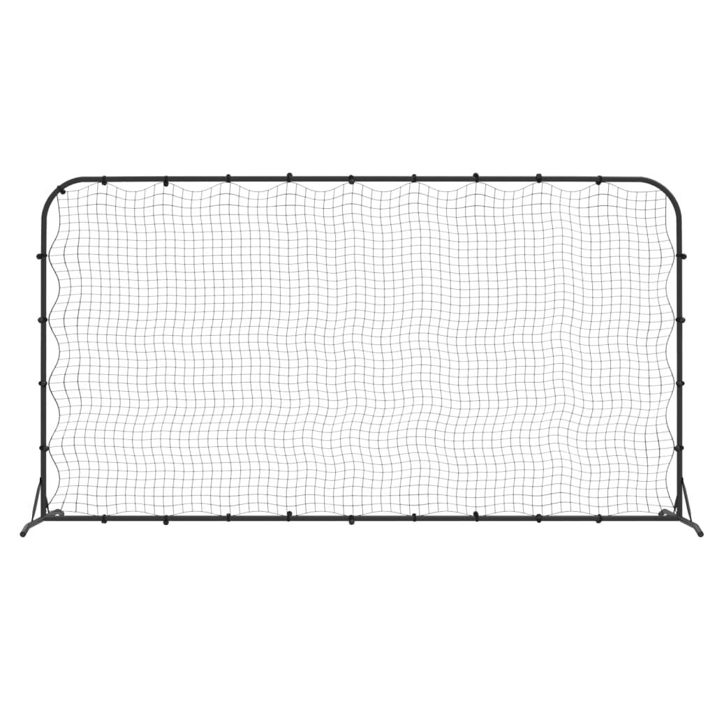 Football Rebounder Net Black 366X90X183 Cm Hdpe