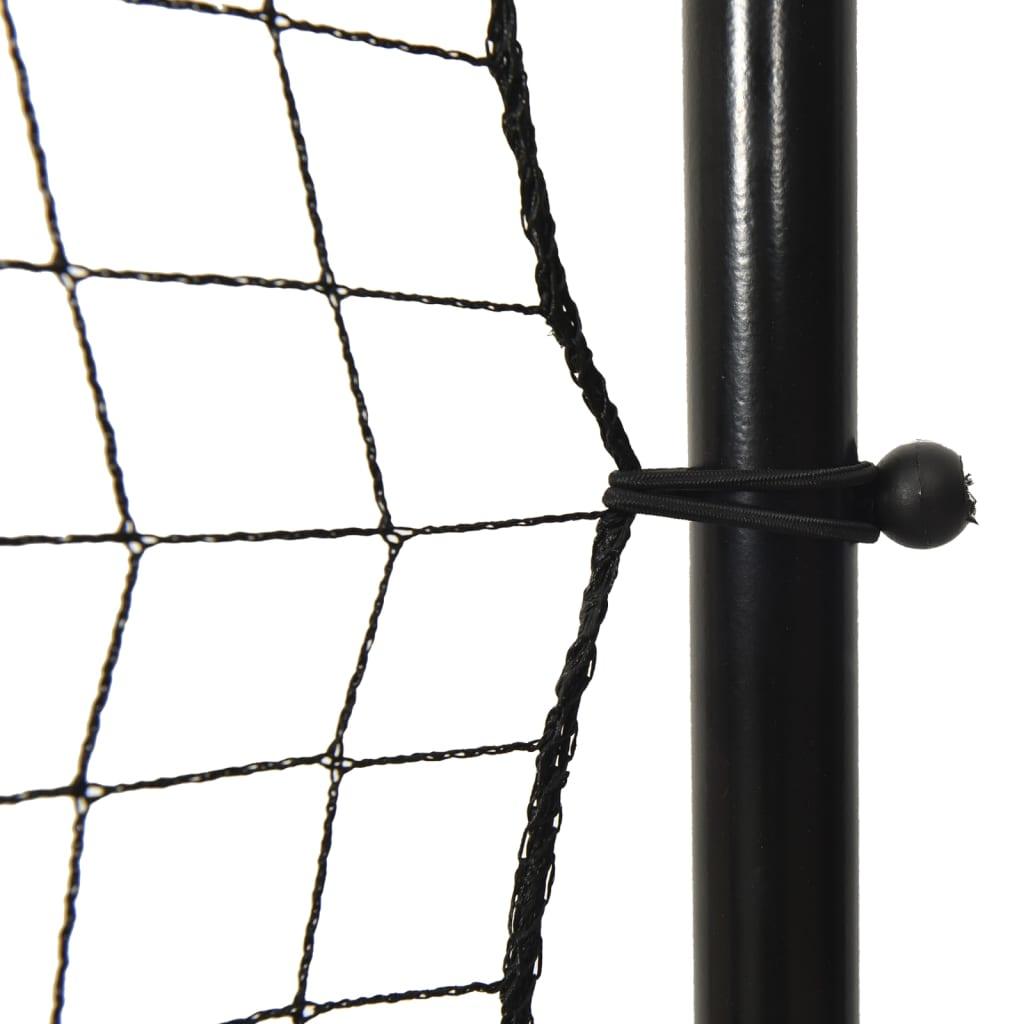 Football Rebounder Net Black 366X90X183 Cm Hdpe