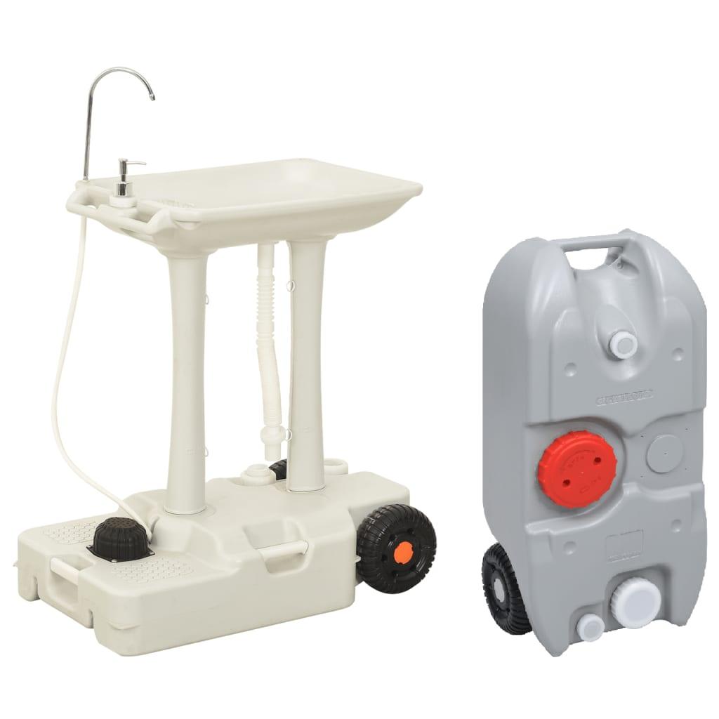 Portable Camping Handwash Stand And Water Tank Set