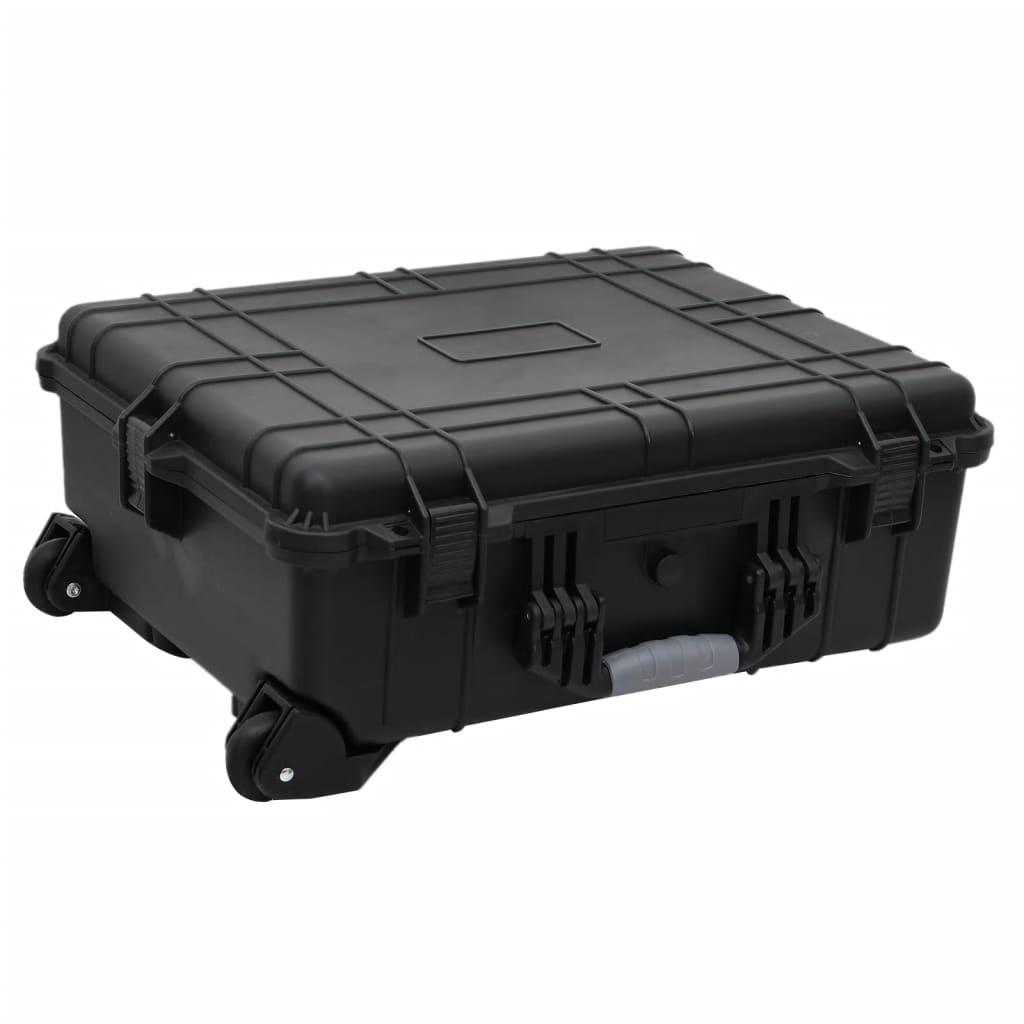 Wheeled Flight Case Black 63X50X23 Cm Pp