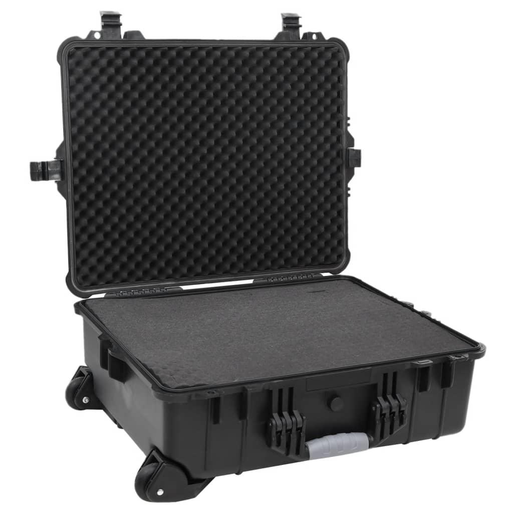 Wheeled Flight Case Black 63X50X23 Cm Pp