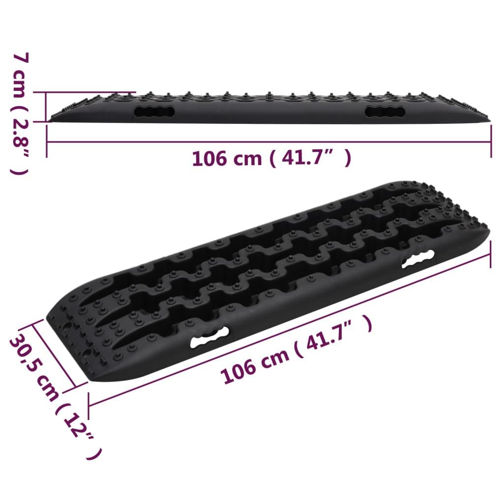 Traction Boards 2 Pcs 106X30.5X7 Cm Nylon