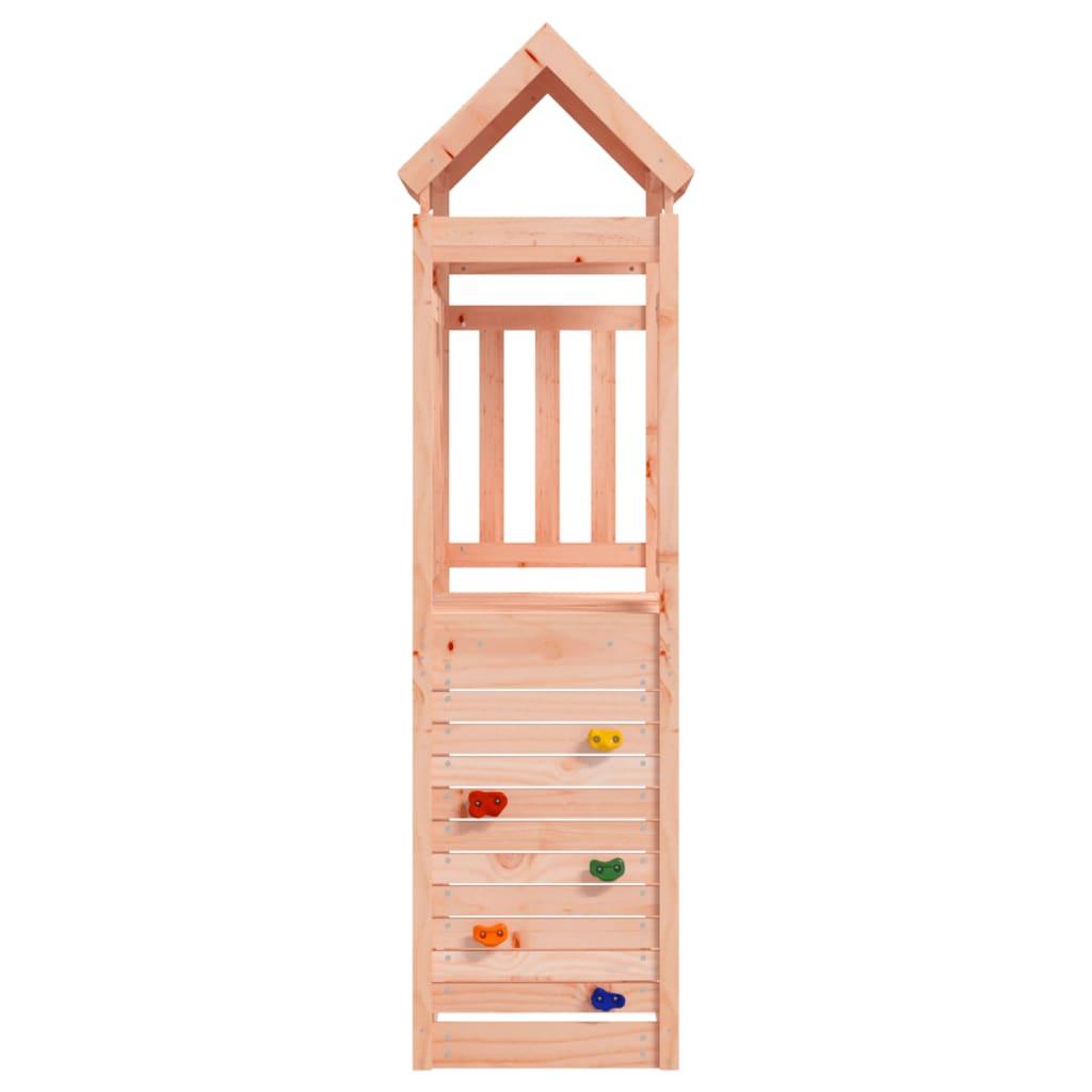 Play Tower With Rockwall 53X110.5X214 Cm Solid Wood Douglas