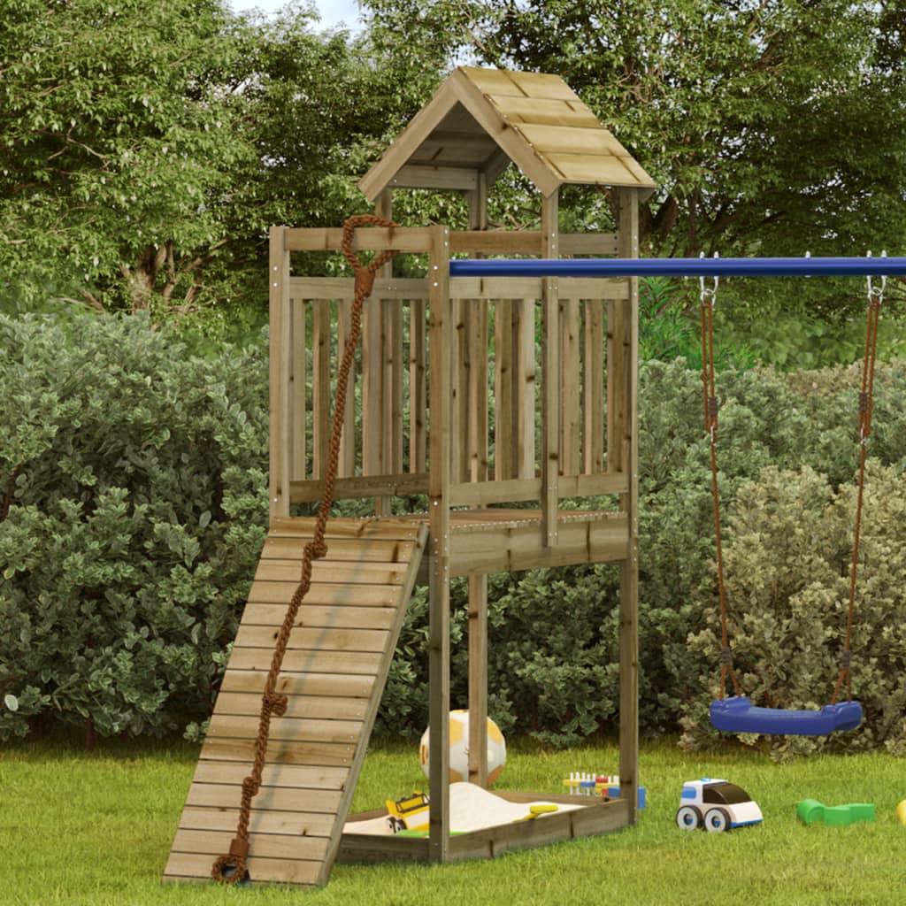 Play Tower 52.5X110.5X214 Cm Impregnated Wood Pine