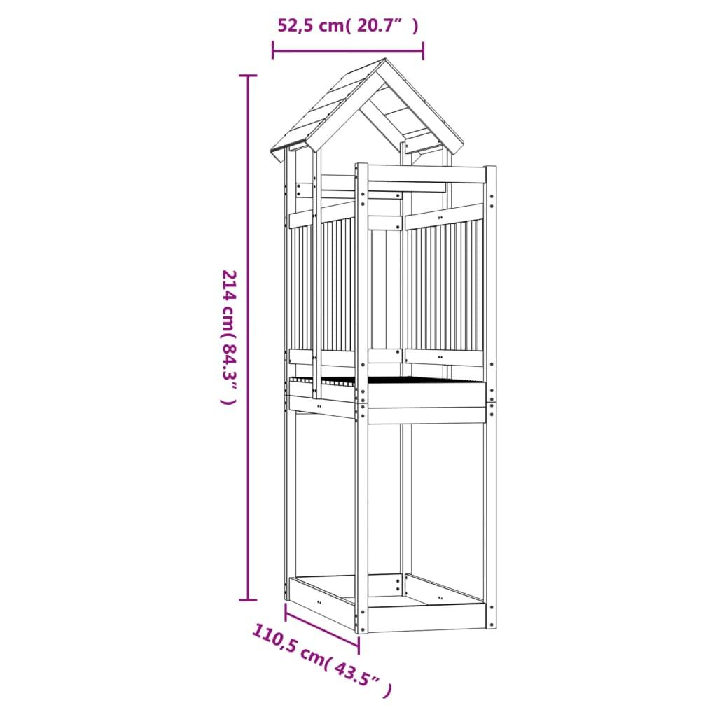 Play Tower 52.5X110.5X214 Cm Impregnated Wood Pine