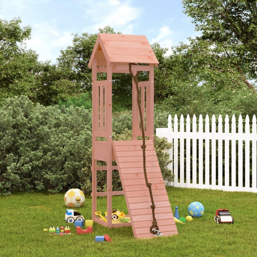 Playhouse With Climbing Wall Impregnated Wood Pine