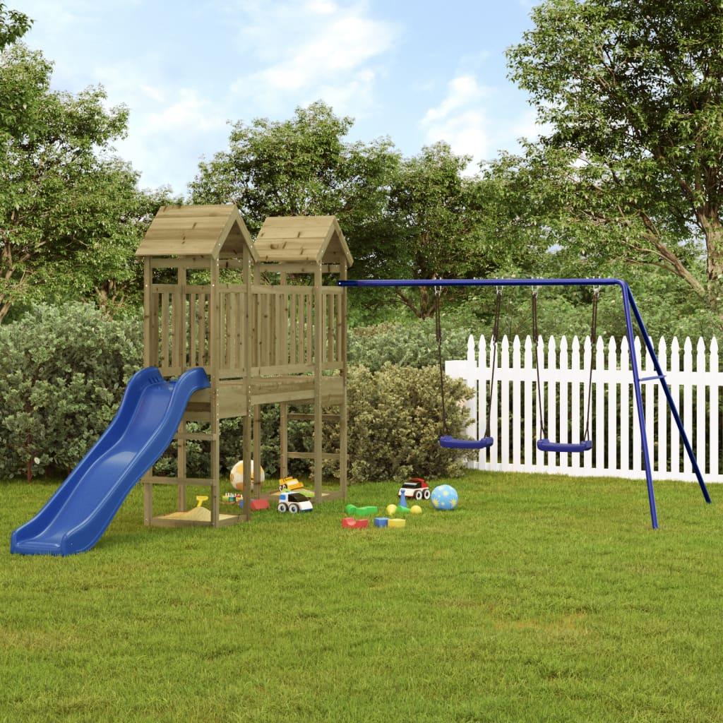 Outdoor Playset Solid Wood Pine