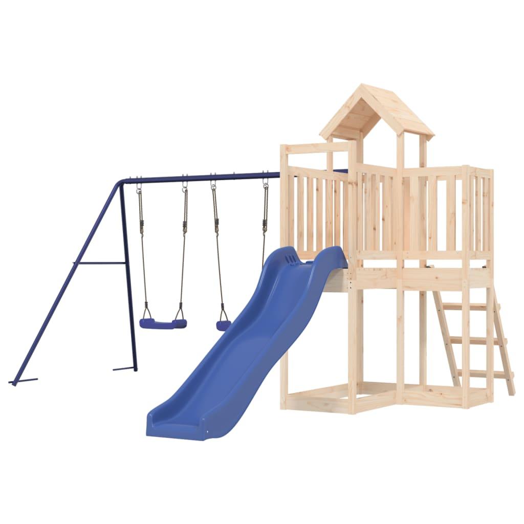 Outdoor Playset Solid Wood Pine