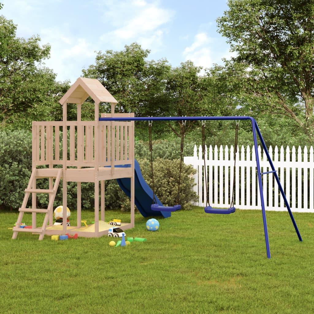 Outdoor Playset Solid Wood Pine