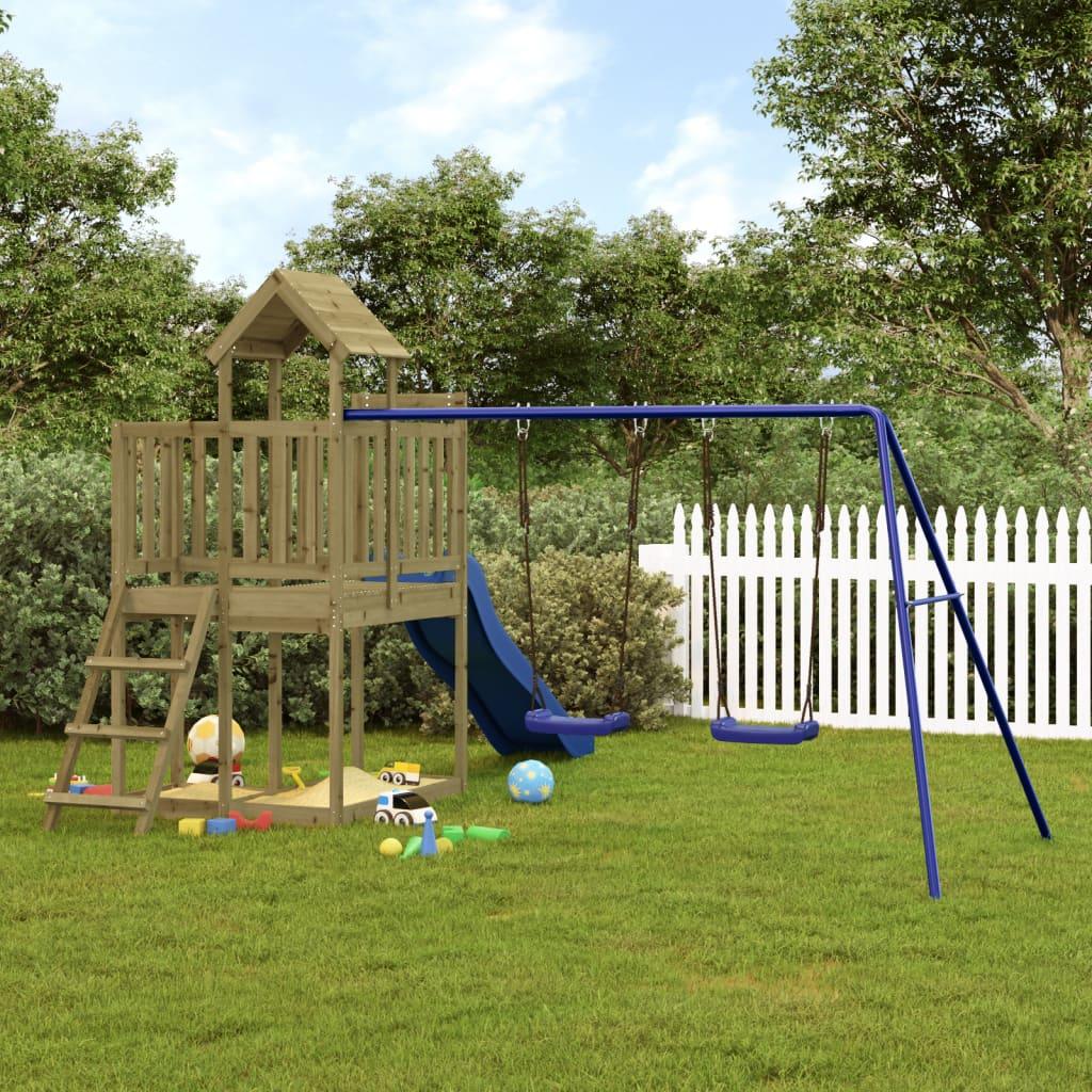 Outdoor Playset Solid Wood Pine