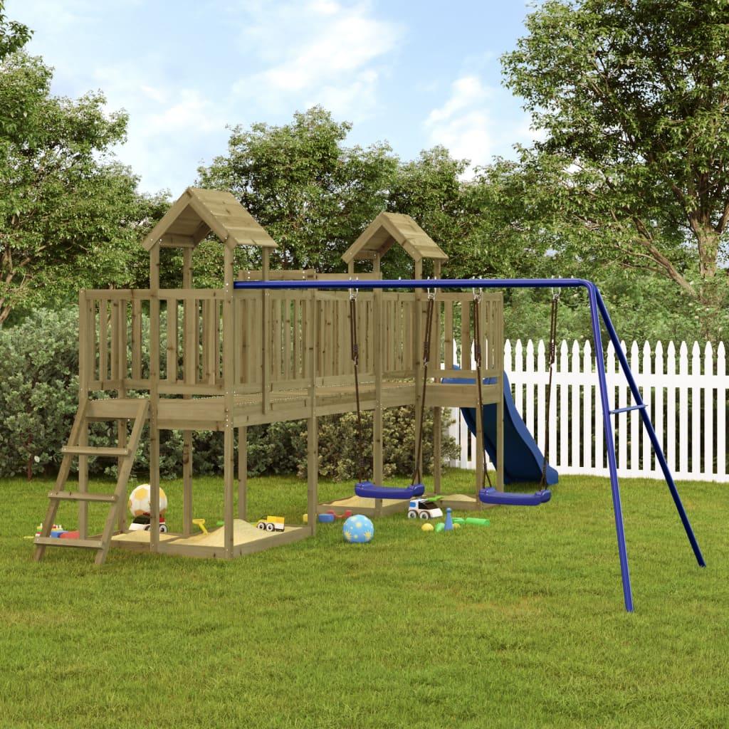 Outdoor Playset Solid Wood Pine