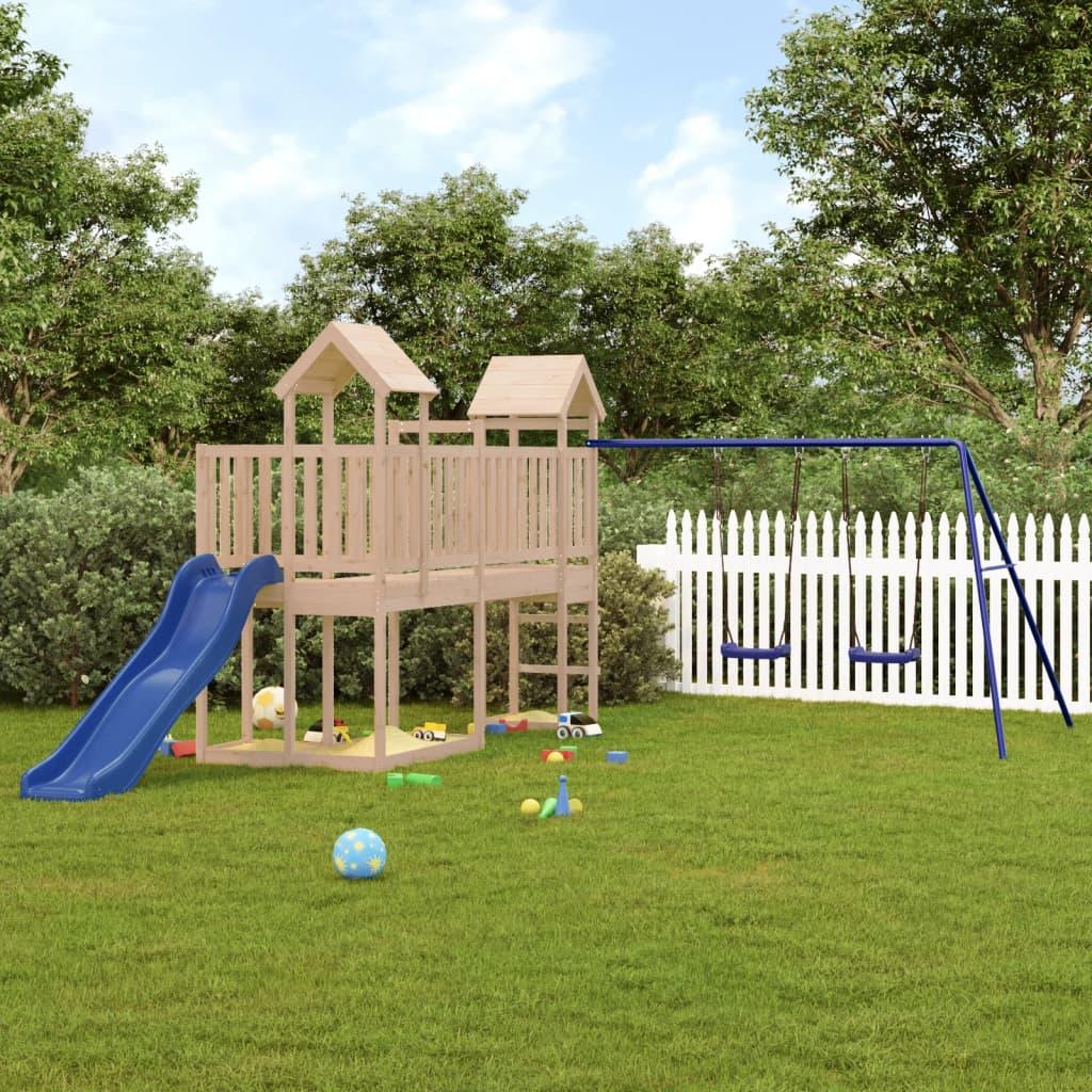 Outdoor Playset Solid Wood Pine