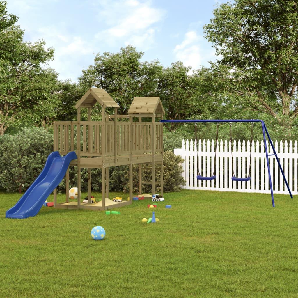 Outdoor Playset Solid Wood Pine