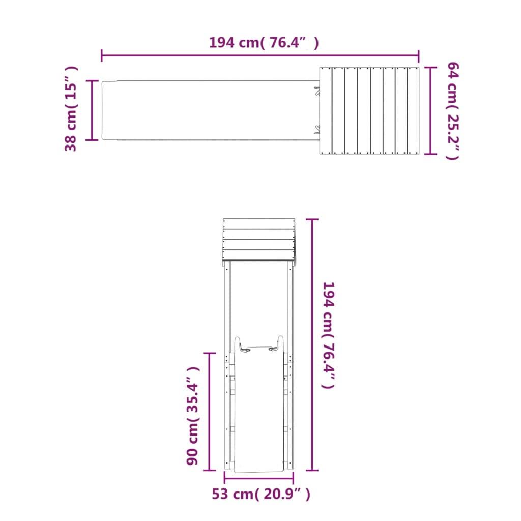 Outdoor Playset Impregnated Wood Pine