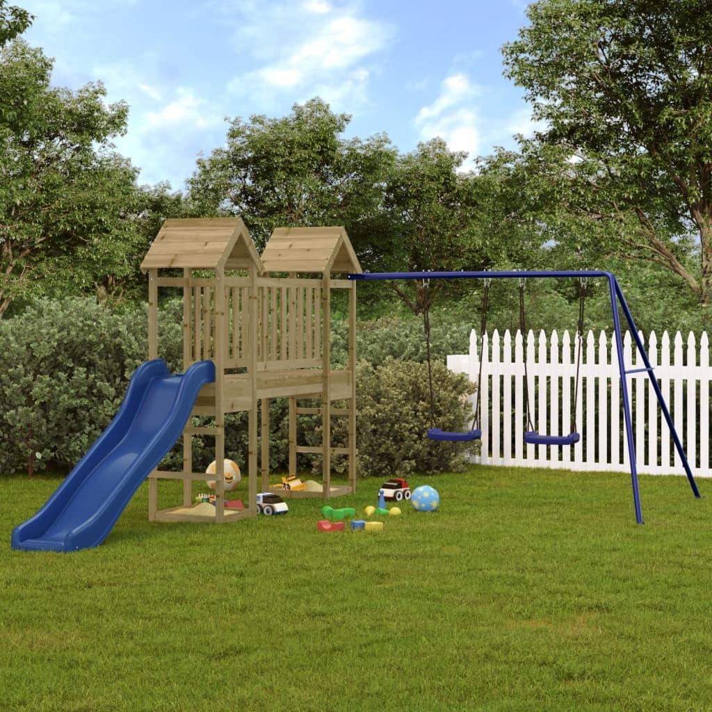 Outdoor Playset Solid Wood Pine