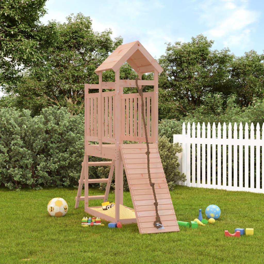 Playhouse With Climbing Wall Impregnated Wood Pine