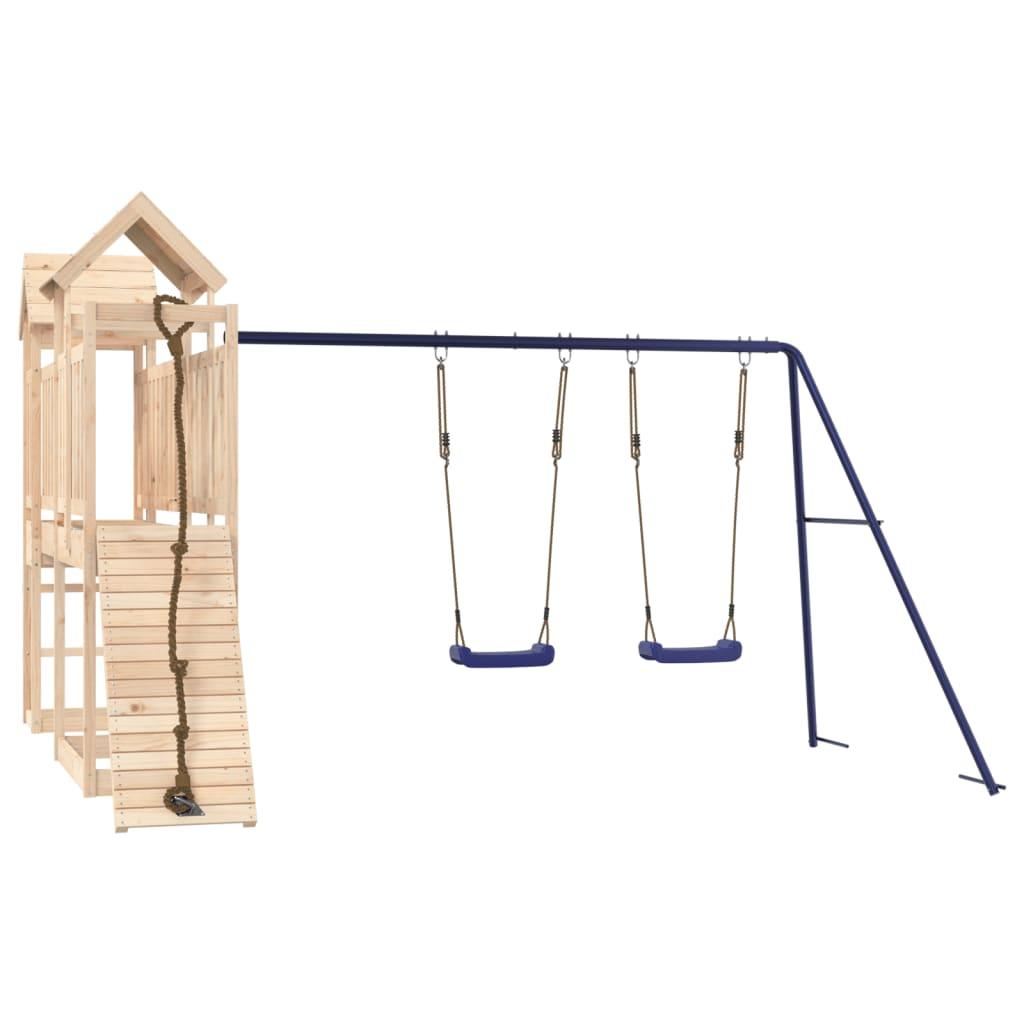 Outdoor Playset Solid Wood Pine