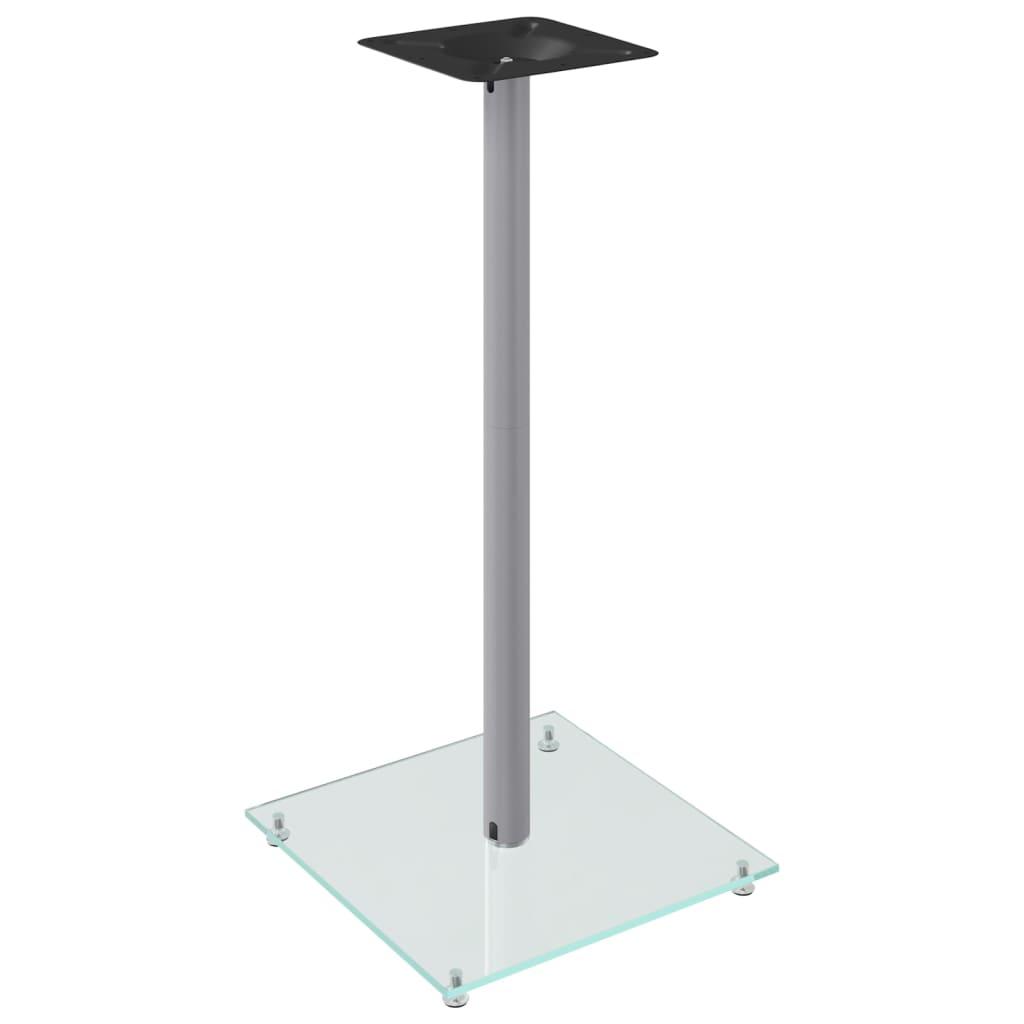 Speaker Stands 2 Pcs Tempered Glass 1 Pillar Design