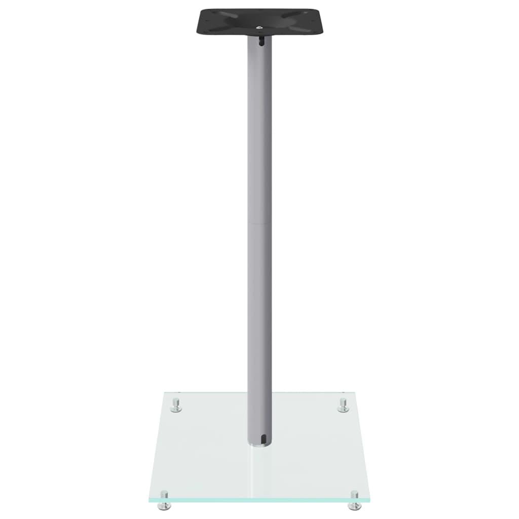 Speaker Stands 2 Pcs Tempered Glass 1 Pillar Design