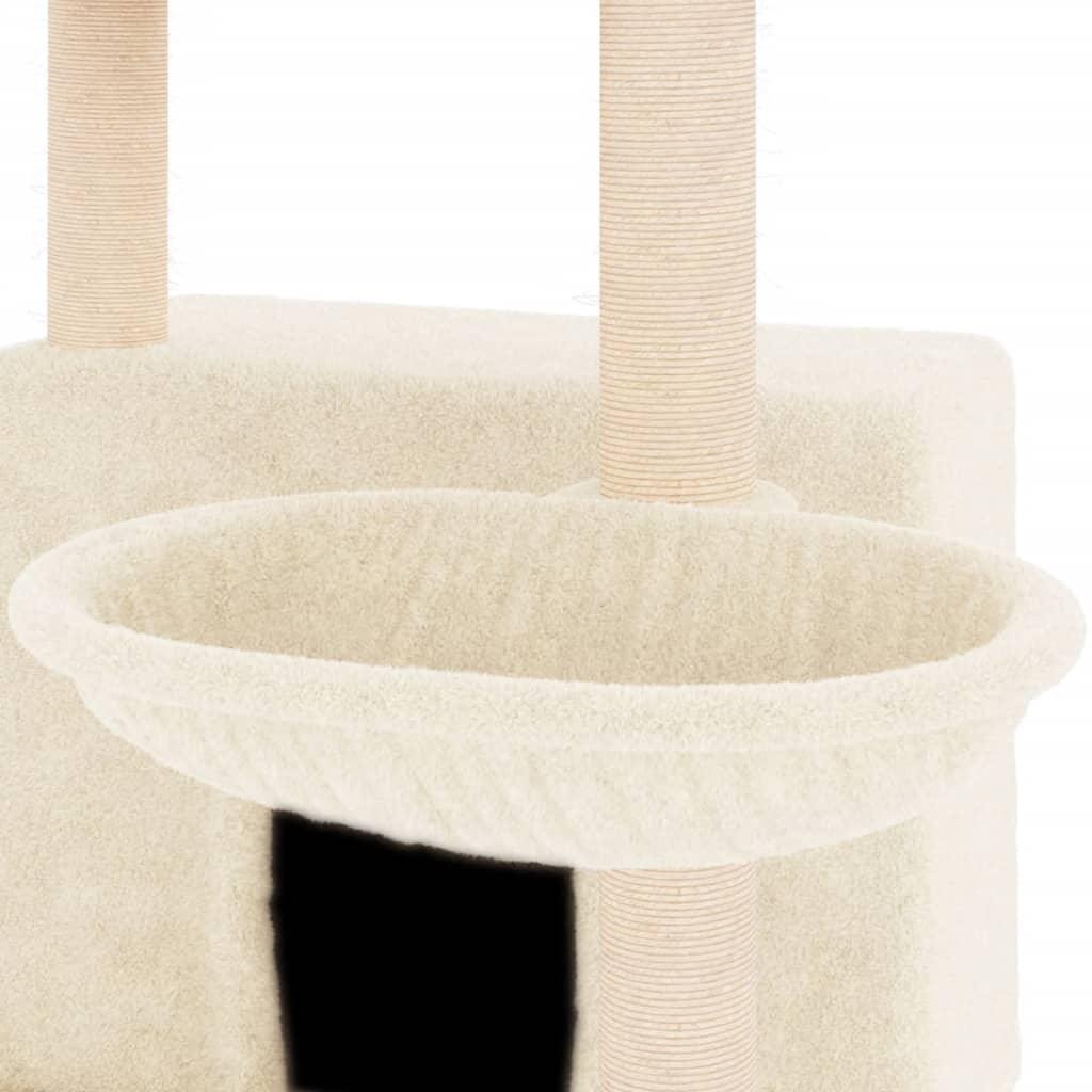 Trendyproduct.co.uk Cat Tree With Sisal Scratching Posts 132 Cm vidaXL Animals & Pet Supplies Animals & Pet Supplies > Pet Supplies > Cat Supplies > Cat Furniture Cat Furniture Cat Supplies Cream parcel Pet Supplies vidaXL