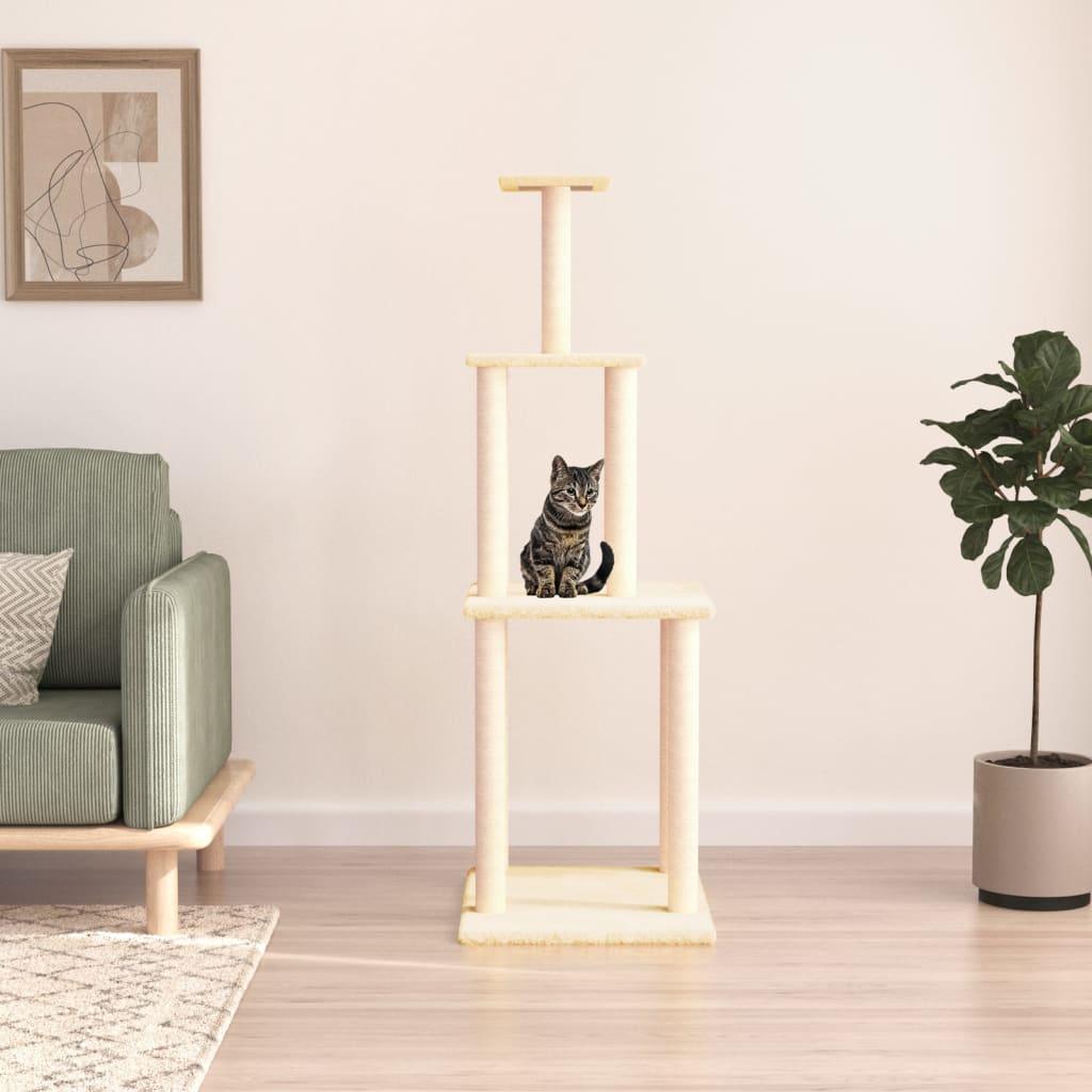 Trendyproduct.co.uk Cat Tree With Sisal Scratching Posts 149 Cm vidaXL Animals & Pet Supplies Animals & Pet Supplies > Pet Supplies > Cat Supplies > Cat Furniture Cat Furniture Cat Supplies Grey parcel Pet Supplies vidaXL