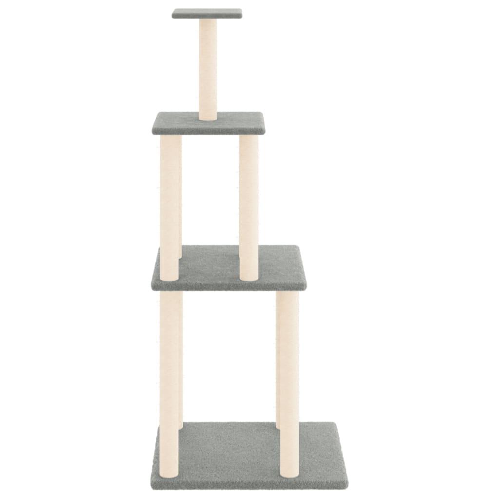 Trendyproduct.co.uk Cat Tree With Sisal Scratching Posts 149 Cm vidaXL Animals & Pet Supplies Animals & Pet Supplies > Pet Supplies > Cat Supplies > Cat Furniture Cat Furniture Cat Supplies Grey parcel Pet Supplies vidaXL