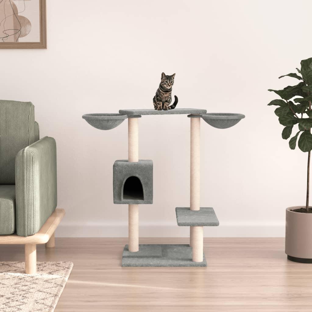 Trendyproduct.co.uk Cat Tree With Scratching Posts 82 Cm vidaXL Animals & Pet Supplies Animals & Pet Supplies > Pet Supplies > Cat Supplies > Cat Furniture Cat Furniture Cat Supplies Grey parcel Pet Supplies vidaXL